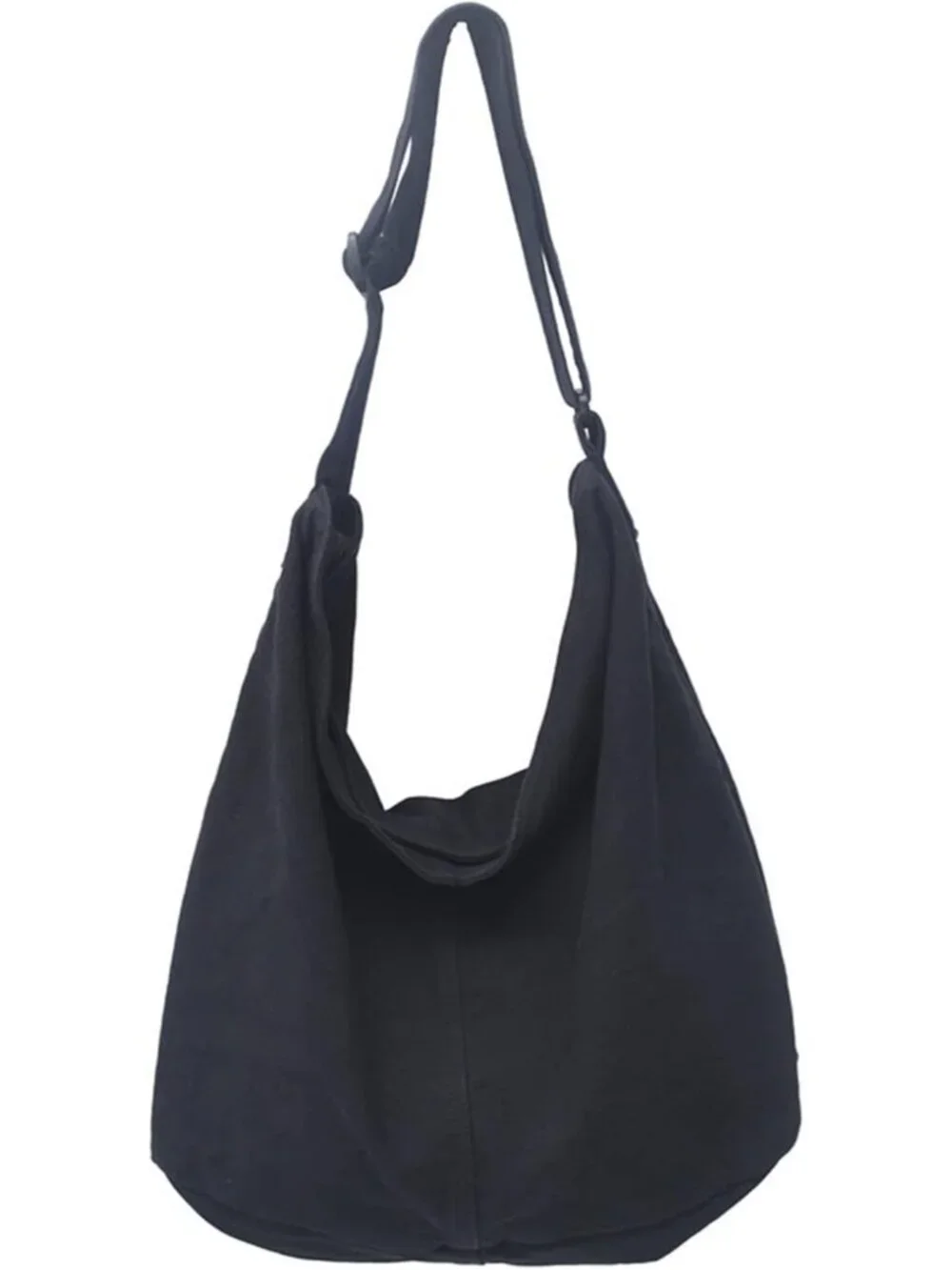 Women's Black2 Travel Canvas Zipper Crossbody Shoulder Laptop Bag